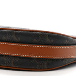 Canvas Calfskin Mini Ava Triomphe Shoulder Bag Tan
