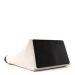 Canvas Mix Nappa Intrecciato Flip Flap Tote Natural Fondant