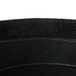 Supple Grained Calfskin Long Strap Big Bag Bucket Black