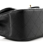 Caviar Quilted Mini Square Flap Black