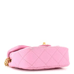 Caviar Quilted Mini Sweetheart Flap Lilac