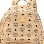 Visetos Small Side Stud Stark Backpack Beige
