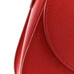 Grained Calfskin Small Trotteur Coquelicot
