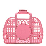 Recycled Plastic Vitello Liberty Matte Small Fendi Basket Rosa
