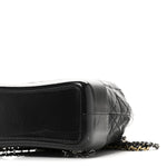 Aged Calfskin Quilted Small Gabrielle Backpack Black