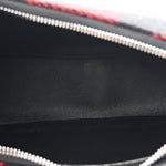Wool Tartan Medium Ava Triomphe Shoulder Bag Red Black