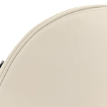 Soft Calfskin Arque Shoulder Bag White