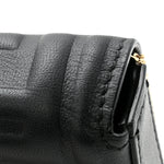 Nappa Matisse FF Embossed Nano Baguette Charm Black