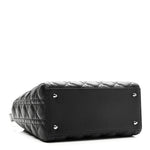 Grained Calfskin Cannage Medium Lady Dior Black