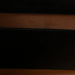 Textured Dollar Calfskin Web Small Diana Tote Bag Black Dusty Grey