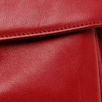 Calfskin Gancini Chain Shoulder Bag Red