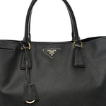 Saffiano Lux Large Tote Black