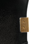 Caviar Quilted Mini Boy Flap Black