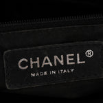 Patent Pony Hair Small Pocket Tote Black