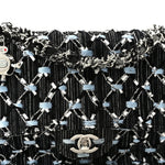 Denim Woven Medium Flap Light Blue