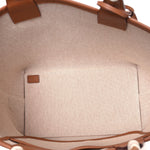 H Plume Canvas Swift Printed Quadrige au Fil Steeple 25 Bag Gris Beige Ecru Beige Gold