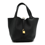 Taurillon Clemence Picotin Lock 22 MM Black