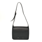 Calfskin Box Shoulder Bag Black