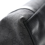 Nylon Monogram Medium GG Charm Dome Satchel Black