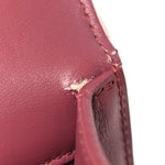 Smooth Calfskin 30 Montaigne Flap Bag Burgundy