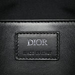 Oblique Mink Fur Saddle Soft Bag Dark Grey