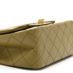 Aged Calfskin Quilted 2.55 Reissue 224 Flap  Khaki