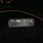 Lambskin Cannage Large Lady Dior Black