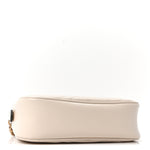 Calfskin Matelasse Small GG Marmont Chain Shoulder Bag White