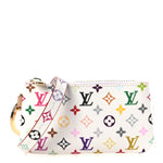 LV X TM Monogram Multicolor Phone Holder White