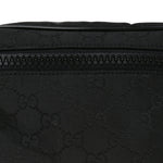 Nylon Monogram Fanny Pack Belt Bag Black