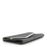 Glitter Fabric Erica Chain Clutch  Anthracite