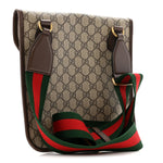 GG Supreme Monogram Web Medium Neo Vintage Flap Messenger Bag Beige New Acero