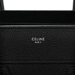 Drummed Calfskin Micro Luggage Black