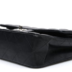 Lambskin Quilted Small Double Flap Black