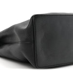 Pebbled Calfskin Large Soho Hobo Black