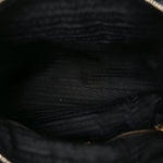 Tessuto Nylon Saffiano Shopping Tote Black