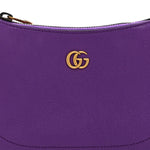 Goatskin Mini Aphrodite Shoulder Bag Shine Purple