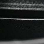 Textured Dollar Calfskin Web Monochrome Mini Diana Tote Bag Black