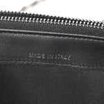 Grained Calfskin Quilted Boy Phone Holder Wallet On Chain Black