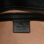 Calfskin Matelasse Small GG Marmont Shoulder Bag Black