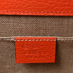 Dollar Calfskin Small Interlocking G Shoulder Bag Sun Orange
