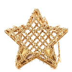 Metal CC Star Minaudiere Crossbody Gold