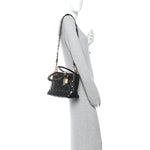 Crinkled Patent Cannage Medium Bohemian Lady Dior Black