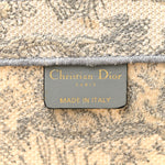 Canvas Embroidered Medium Dioriviera Toile De Jouy Book Tote Gray
