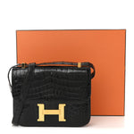 Shiny Caiman Crocodile Constance 23 Black