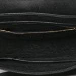 Calfskin D Fence Saddle Bag Black