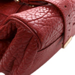 Shrunken Calfskin Medium Alexa Red
