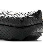 Snakeskin Waist Bag Black