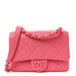 Caviar Quilted Mini Incognito Square Flap Pink