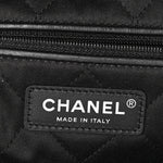 Shiny Calfskin Quilted Small Chanel 22 So Black